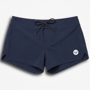 Roxy Board Shorts Womens Juniors Large Black Swim Trunks Lace Up Beach Surf